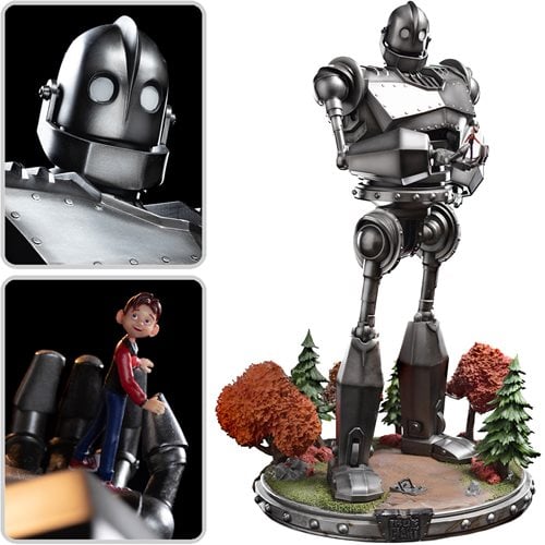 Iron Giant and Hogarth Hughes Demi Art 1:20 Scale Statue by Iron Studios - Click Image to Close